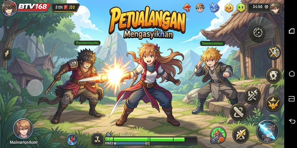 Gameplay BTV168 menampilkan aksi karakter anime yang mendebarkan.