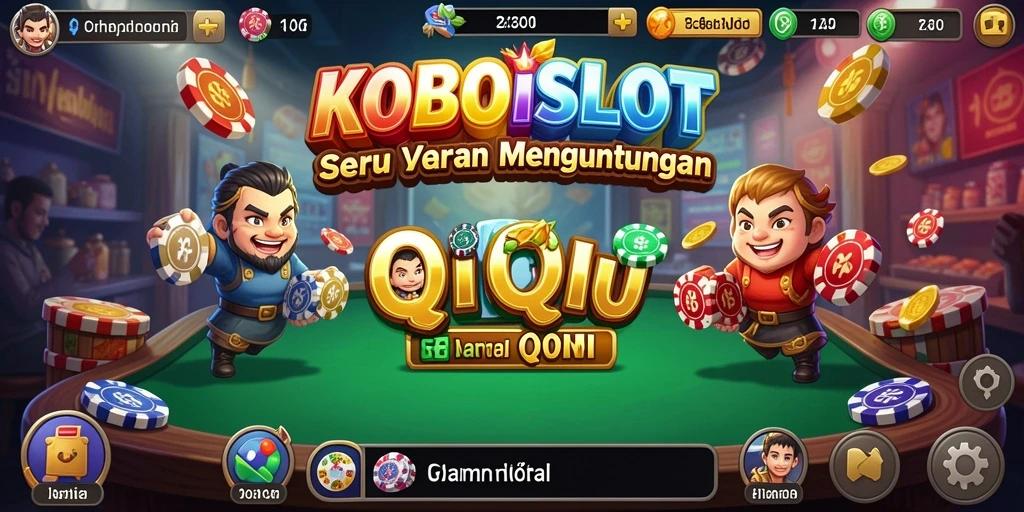 Tampilan gameplay QiuQiu dalam KOBOISLOT yang seru dan menarik.