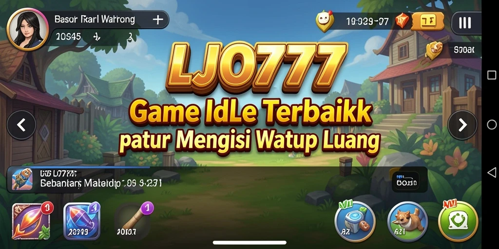 Tangkapan layar gameplay LJO777 menampilkan aksi Idle yang menarik.