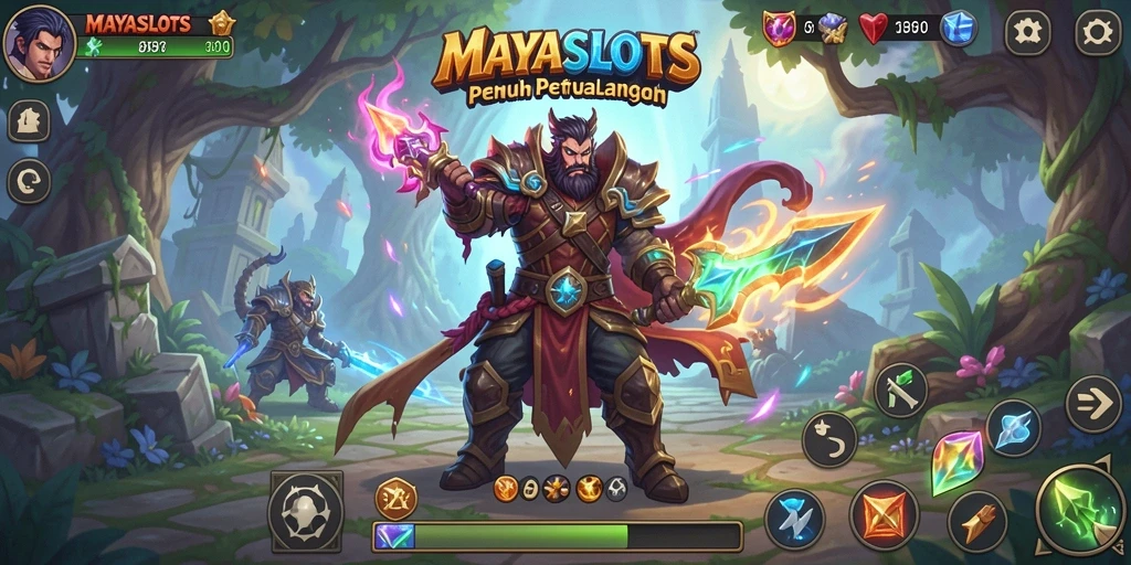 Screenshot gameplay <strong>MAYASLOTS</strong> menampilkan aksi seru dan grafis yang menawan.