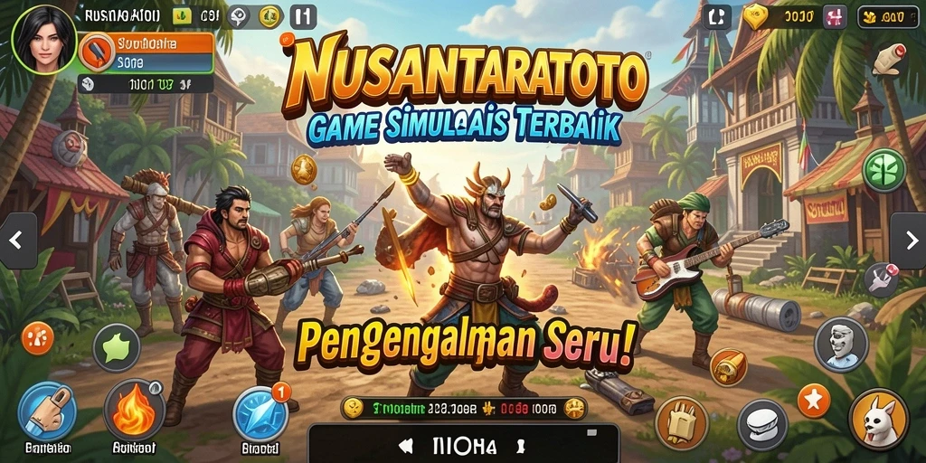 Screenshot gameplay NUSANTARATOTO yang menarik dan interaktif.